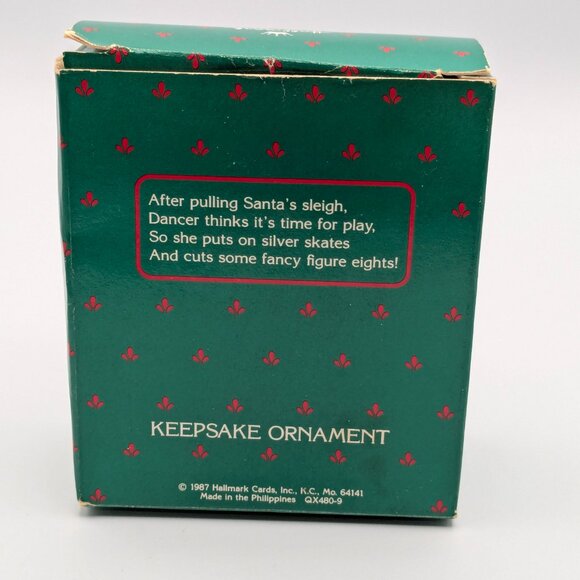 Hallmark Keepsake Reindeer Champs Dancer 1987, 2nd in the Reindeer Champs Series - Picture 9 of 11